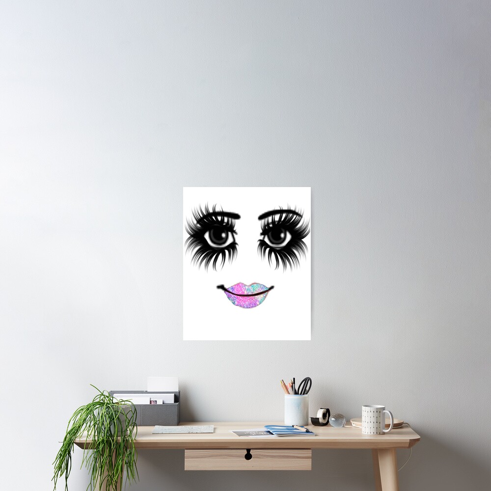 woman face roblox(2) Sticker for Sale by Agankunje