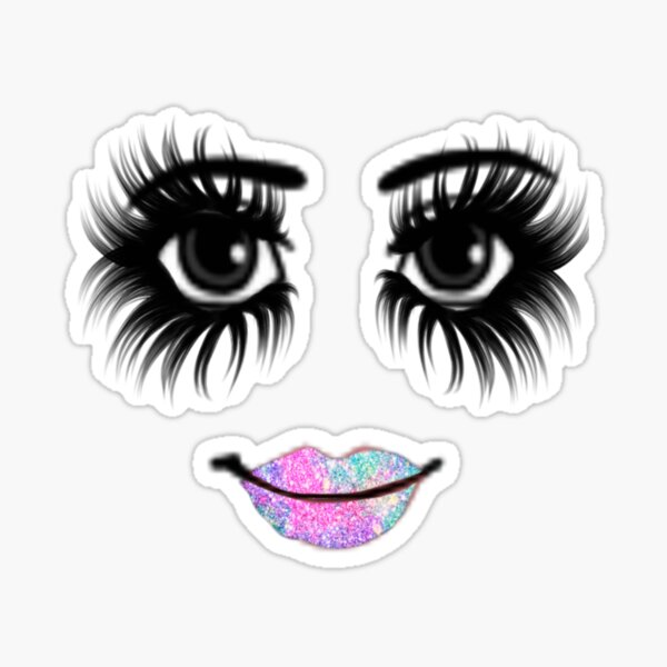 woman face roblox  Sticker for Sale by CoreyArms