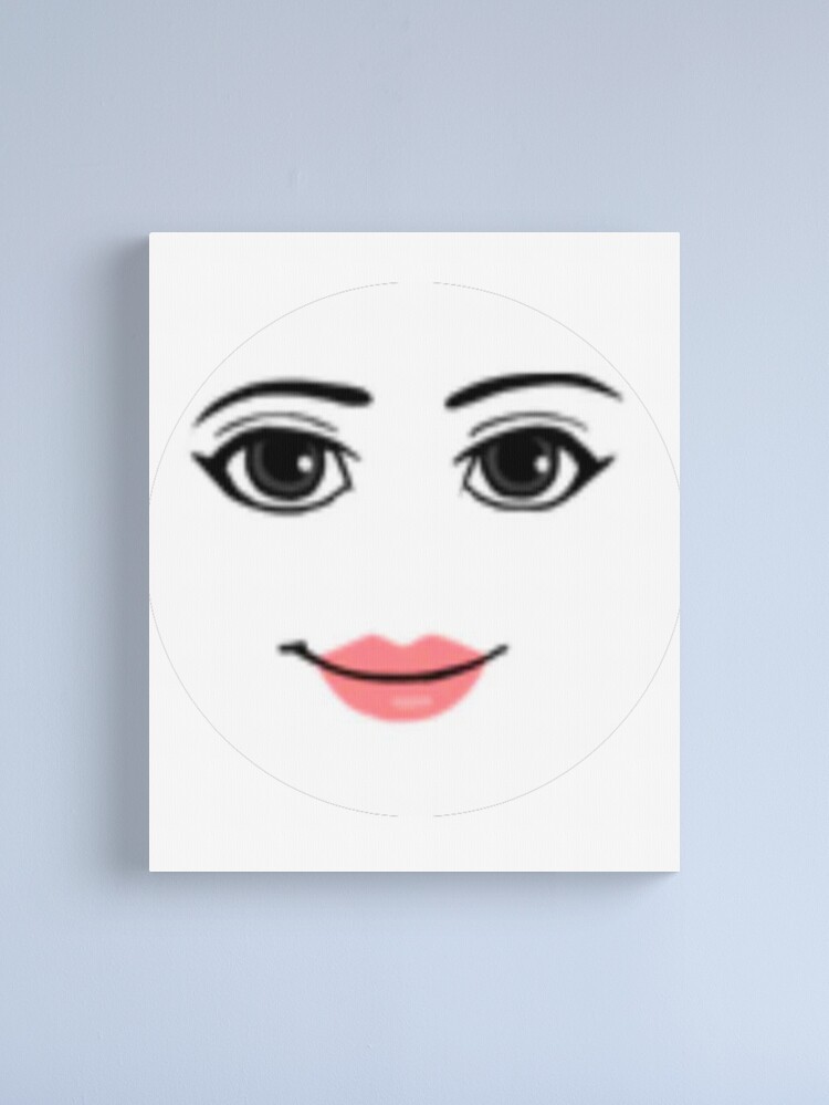 woman face roblox | Framed Art Print