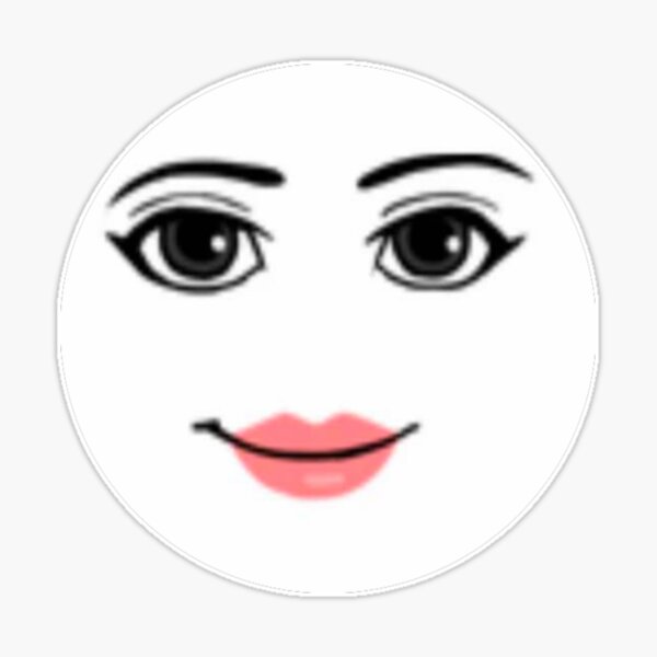 woman face roblox Sticker for Sale by Agankunje