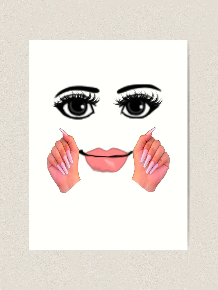 woman face roblox Art Board Print for Sale by CoreyArms