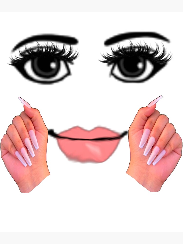 woman face roblox | Sticker