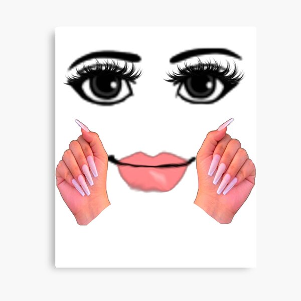 "woman face roblox" Canvas Print for Sale by CoreyArms | Redbubble