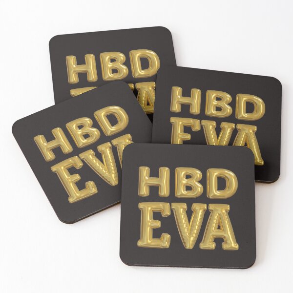 Item preview, Happy Birthday EVA, HBD Eva, alphabet Eva name, artistic Eva name,  designed and sold by Celebrationist.