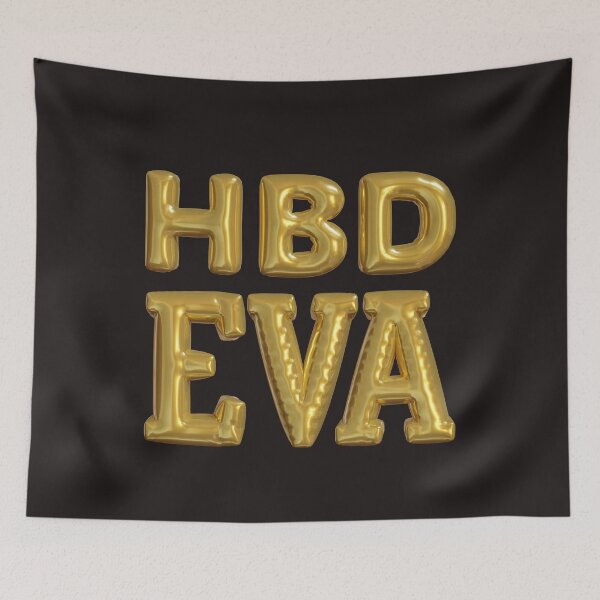Item preview, Happy Birthday EVA, HBD Eva, alphabet Eva name, artistic Eva name,  designed and sold by Celebrationist.