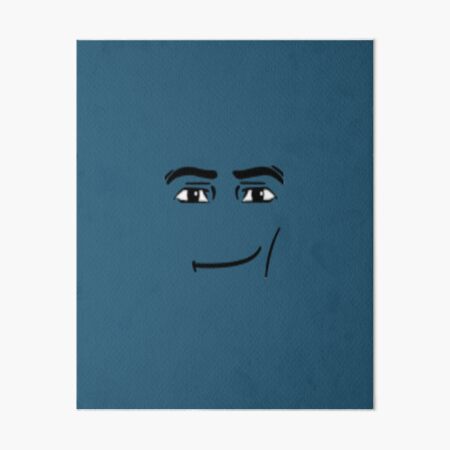 Man Face Roblox Art Board Print for Sale by Trendingfy