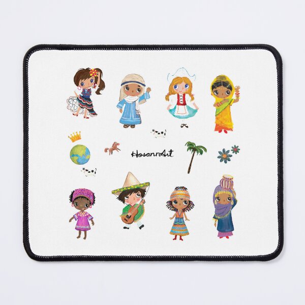 Item preview, Pattern of Cute and Colorful Multicultural Kids designed and sold by hosannart.