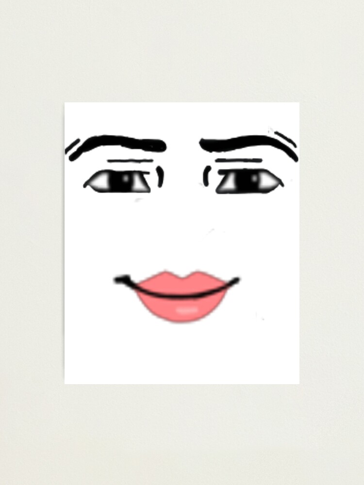 Roblox Default Female Face Smirking Smiling Meme  Postcard for Sale by  braelyncollettt