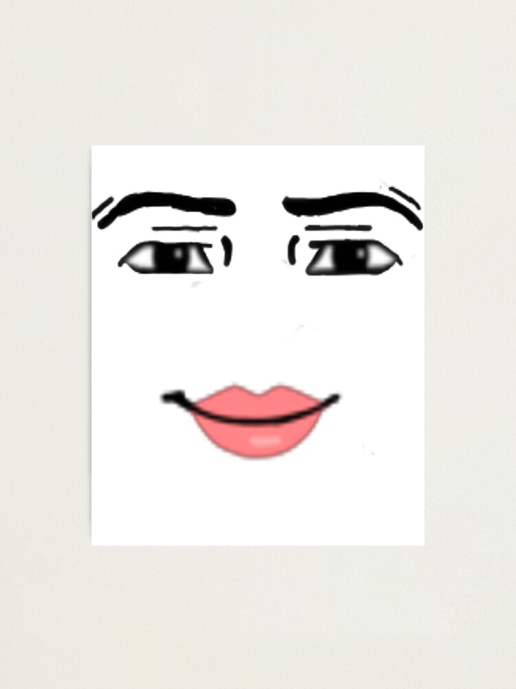 Roblox Default Female Face Smirking Smiling Meme  Greeting Card for Sale  by braelyncollettt