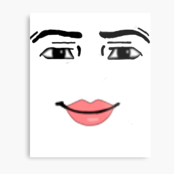 Roblox Woman Face Metal Prints for Sale