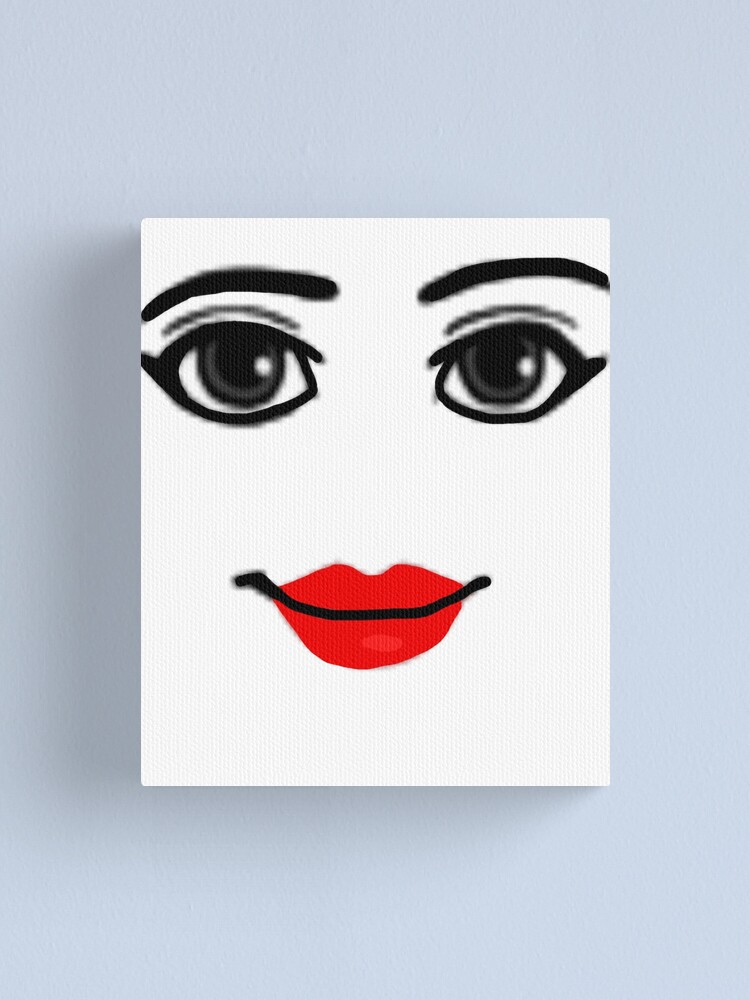 woman face roblox | Framed Art Print