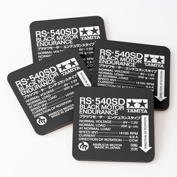 Item preview, Tamiya Black Motor Endurance Label designed and sold by RC Racing Legends.