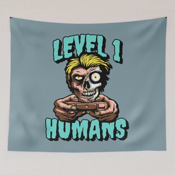 Item preview, Zombie Playing Gamer  Level 1 Humans   designed and sold by CoreyArms.