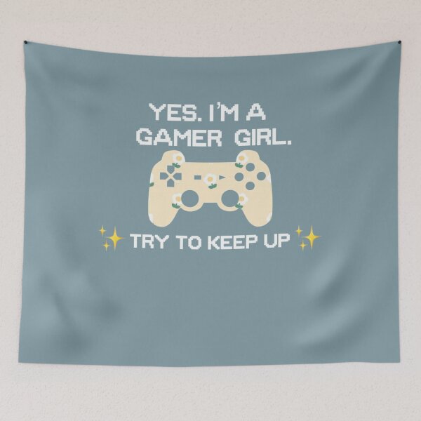 Item preview, Yes Im a gamer girl try to keep up daisy pattern  aesthetic roblox girl designed and sold by CoreyArms.