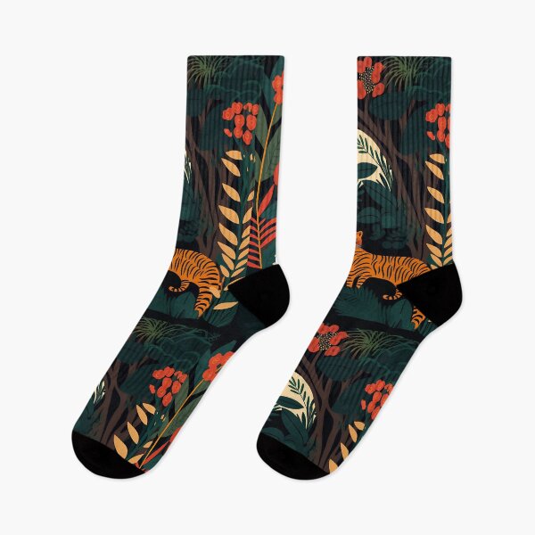 Item preview, Jungle print with tiger #4 designed and sold by Christolamber.