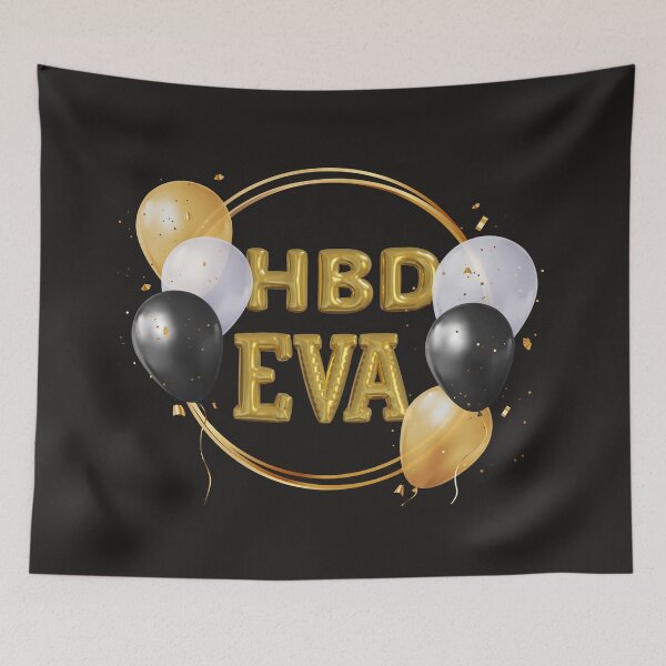 Item preview, Happy Birthday EVA, EVA, happy birthday eva, birthday, happy birthday, for eva, eva birthday designed and sold by Celebrationist.