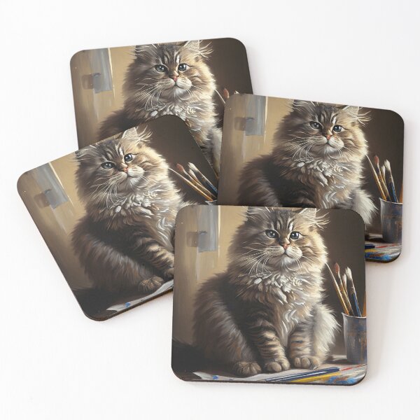 Artikelvorschau, Neugier machte die Malerkatze - Retro Hobby entworfen und verkauft von mcmtdesigns.