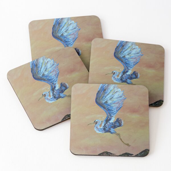 Item preview, Heron in Flight designed and sold by pennypaintsart.
