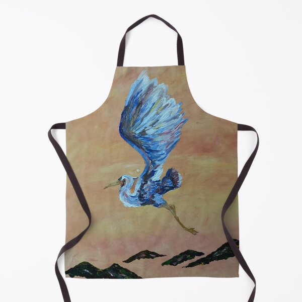 Item preview, Heron in Flight designed and sold by pennypaintsart.