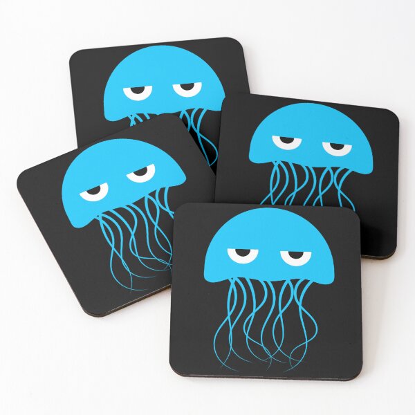 Item preview, Grump Blue Jelly Fish Kid In The Ocean designed and sold by ChristinasMess.