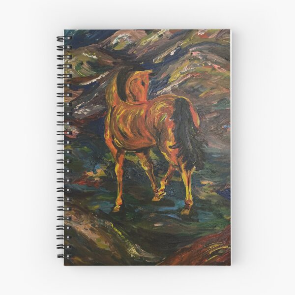 Item preview, Abstract horse in the mountains designed and sold by pennypaintsart.