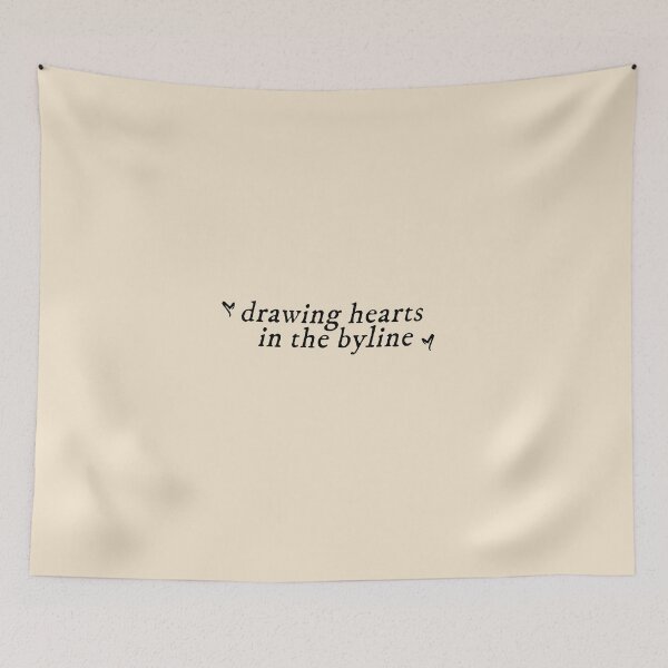 Item preview, drawing hearts in the byline designed and sold by Moniquemv.