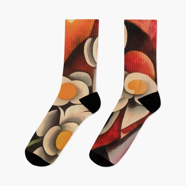 Artikelvorschau, Calla-Lilien, geometrische Kunst, abstrakt in Brauntönen entworfen und verkauft von taiche.
