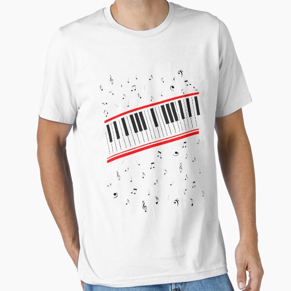 Vista previa del artículo con la obra «Beat It Piano camiseta», diseñado y vendido por Uday24.