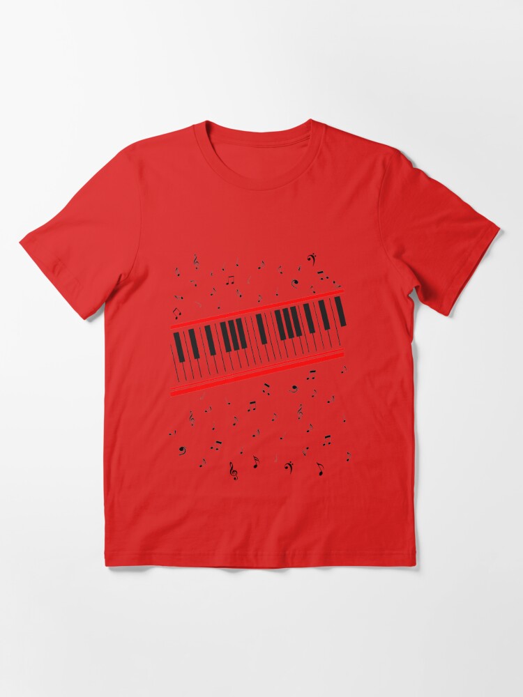 Ladies Piano Organic T-Shirt Music Worn by Michael Jackson Beat It  Instrument