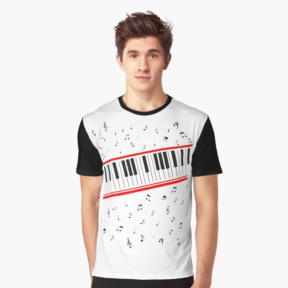 Ladies Piano Organic T-Shirt Music Worn by Michael Jackson Beat It  Instrument