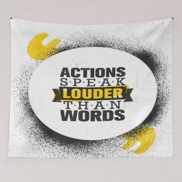 Item preview, Actions Speak Louder Than Words designed and sold by sagestar.