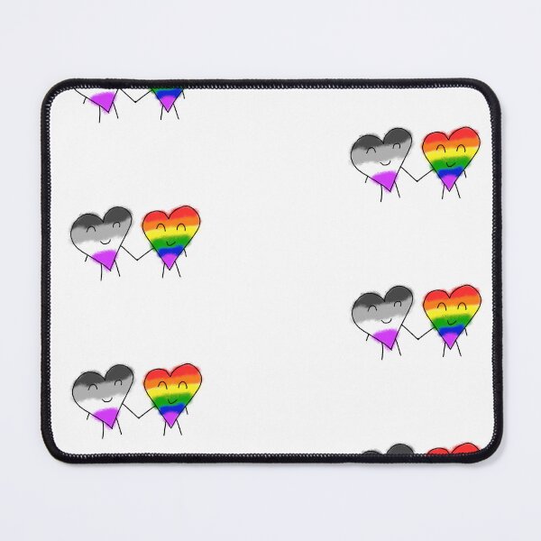 Item preview, Valentines Day Doodle Asexual Pride designed and sold by ECKDesign.