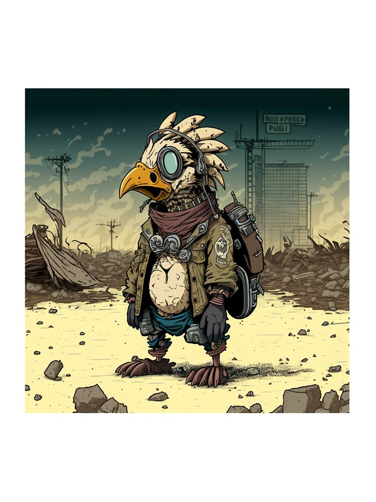 Thumbnail 4 of 4, iPhone Case, Apocalyptic Chicken designed and sold by 77CM.