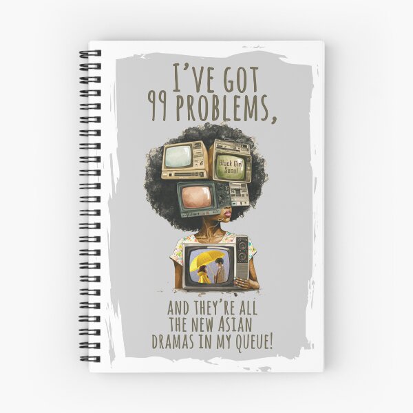 Item preview, 99 Problems Stickers Spiral Notebook designed and sold by BlackGirlSeoul.