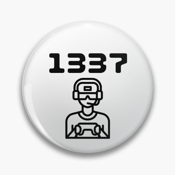 Item preview, 1337 gamer - White designed and sold by BusyMonkeys.
