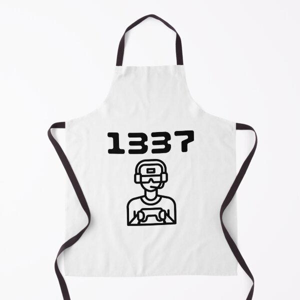 Item preview, 1337 gamer - White designed and sold by BusyMonkeys.
