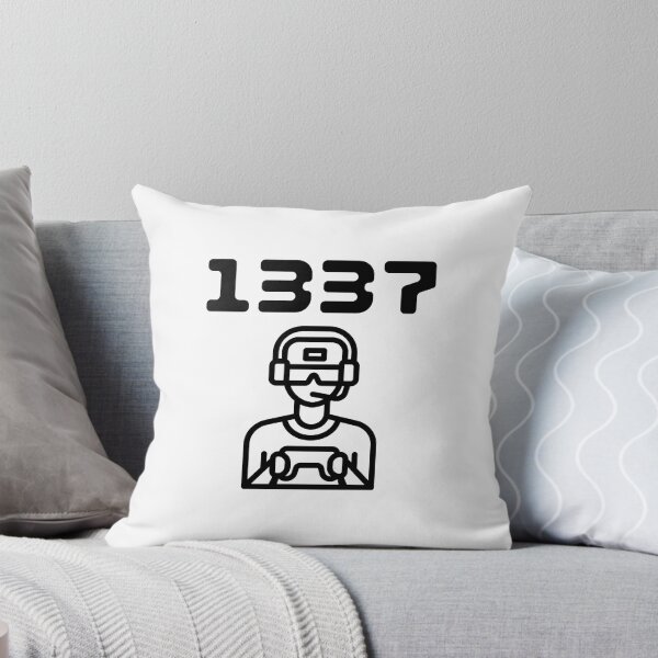 Item preview, 1337 gamer - White designed and sold by BusyMonkeys.