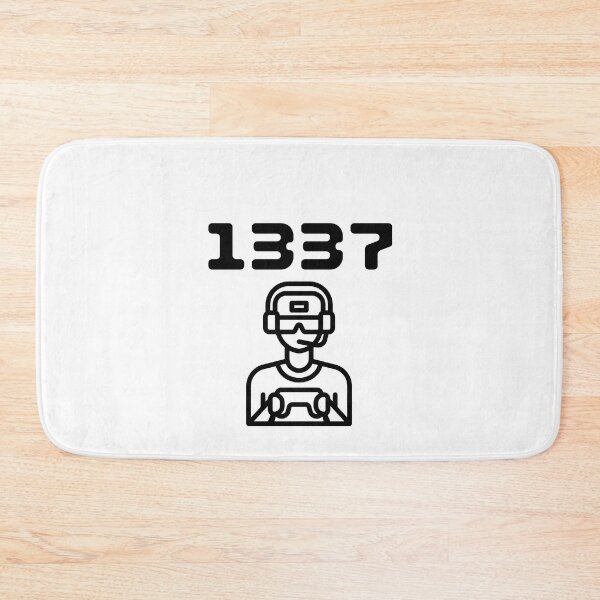 Item preview, 1337 gamer - White designed and sold by BusyMonkeys.
