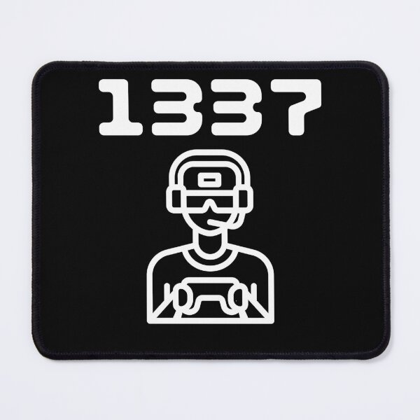 Item preview, 1337 gamer  - Black designed and sold by BusyMonkeys.