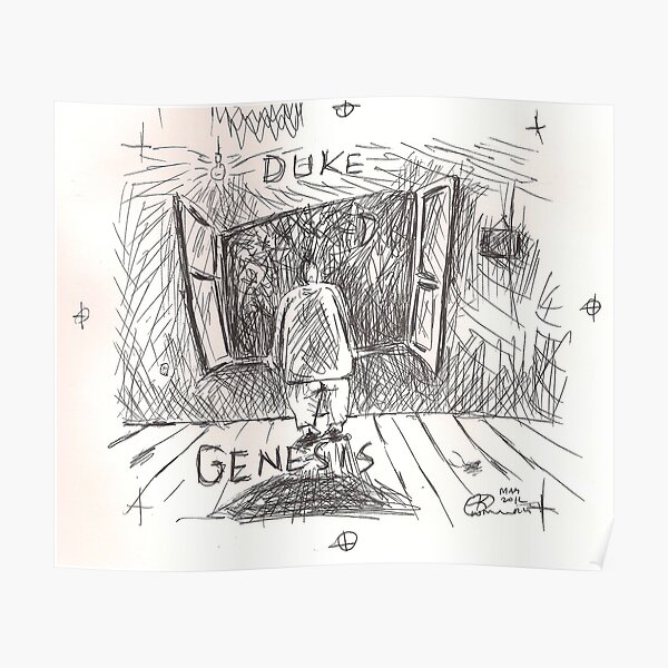 DUKE - GENESIS - HAND REDRAWN (C2012) Poster