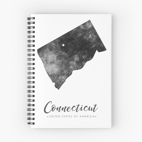 Item preview, Connecticut State Map Art - Grunge Silhouette designed and sold by Studio Grafiikka.