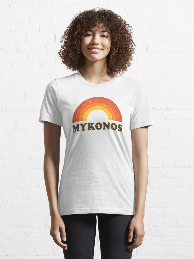 Mykonos Greece Vintage Souvenir Shirt - TeeUni