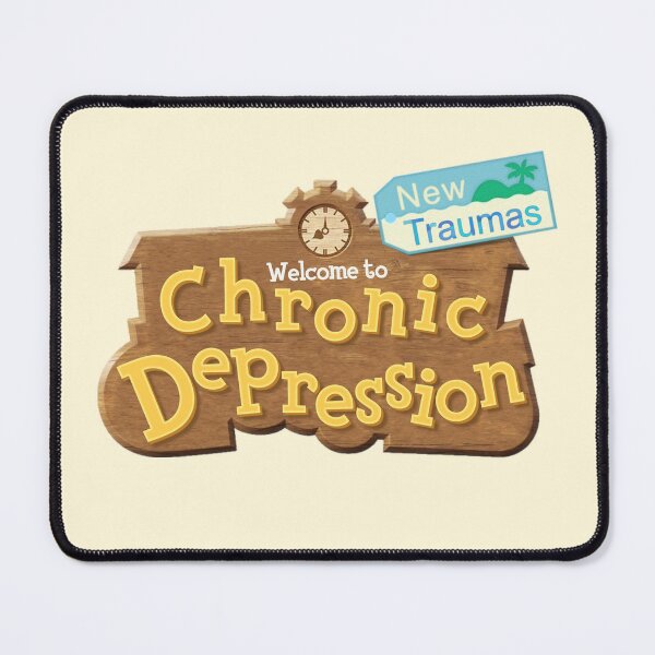 Item preview, Welcome To Chronic Depression New Traumas Logo Parody designed and sold by everything4eva.