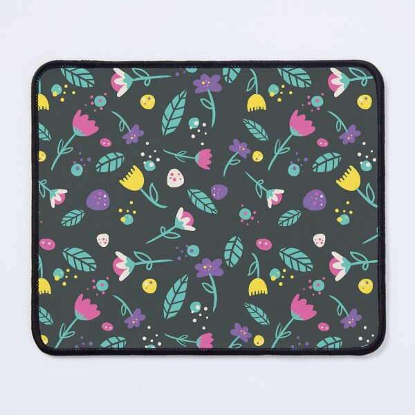 Item preview, Minimalistic Flowers Design - Bold Colourful Variety on Dark Background designed and sold by HJacka.