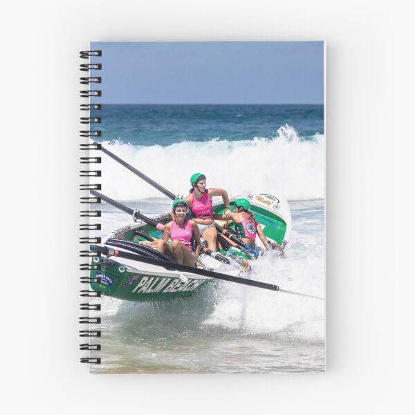 Item preview, Traditional Surf Rescue Surfboat Sweep fallen overboard  designed and sold by Martin Berry Photography.