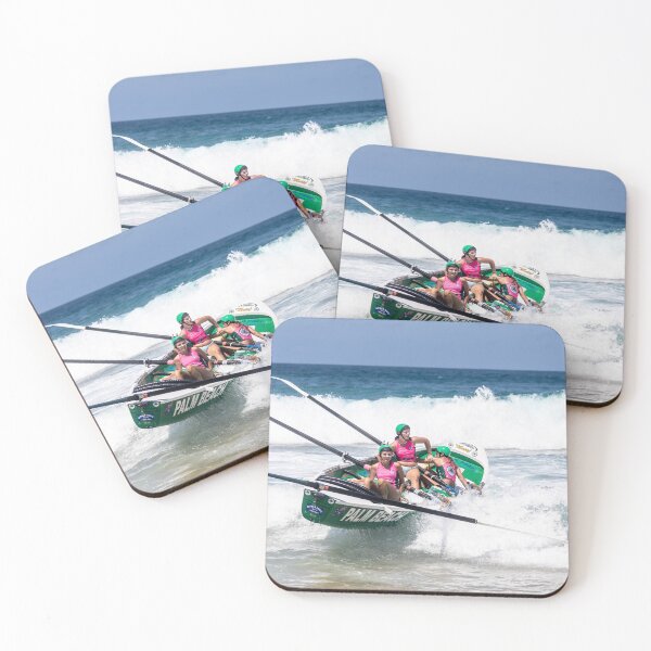 Item preview, Traditional Surf Rescue Surfboat Sweep fallen overboard  designed and sold by Martin Berry Photography.