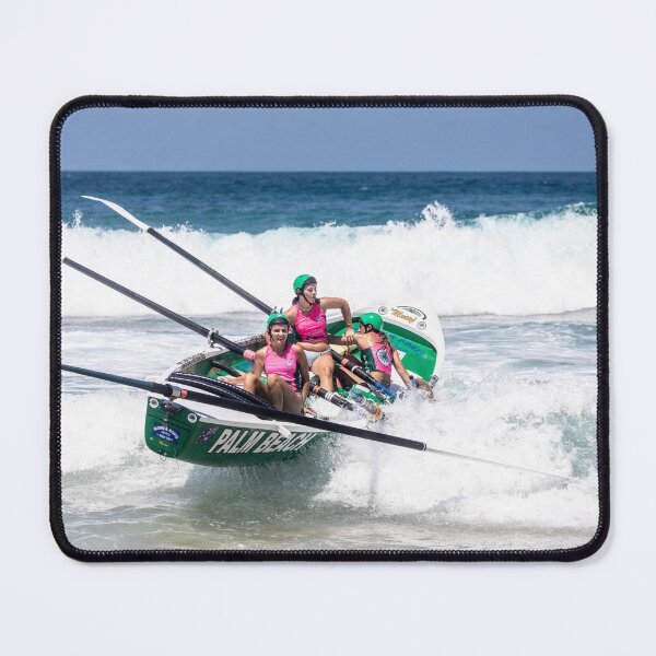 Item preview, Traditional Surf Rescue Surfboat Sweep fallen overboard  designed and sold by Martin Berry Photography.