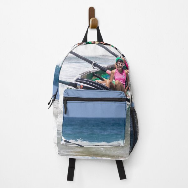 Item preview, Traditional Surf Rescue Surfboat Sweep fallen overboard  designed and sold by Martin Berry Photography.