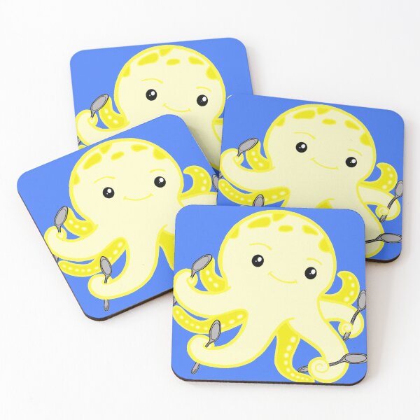 Item preview, Spoonie Octopus (Yellow) designed and sold by CaitlynConnor.