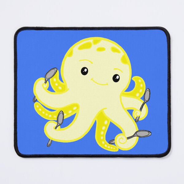 Item preview, Spoonie Octopus (Yellow) designed and sold by CaitlynConnor.